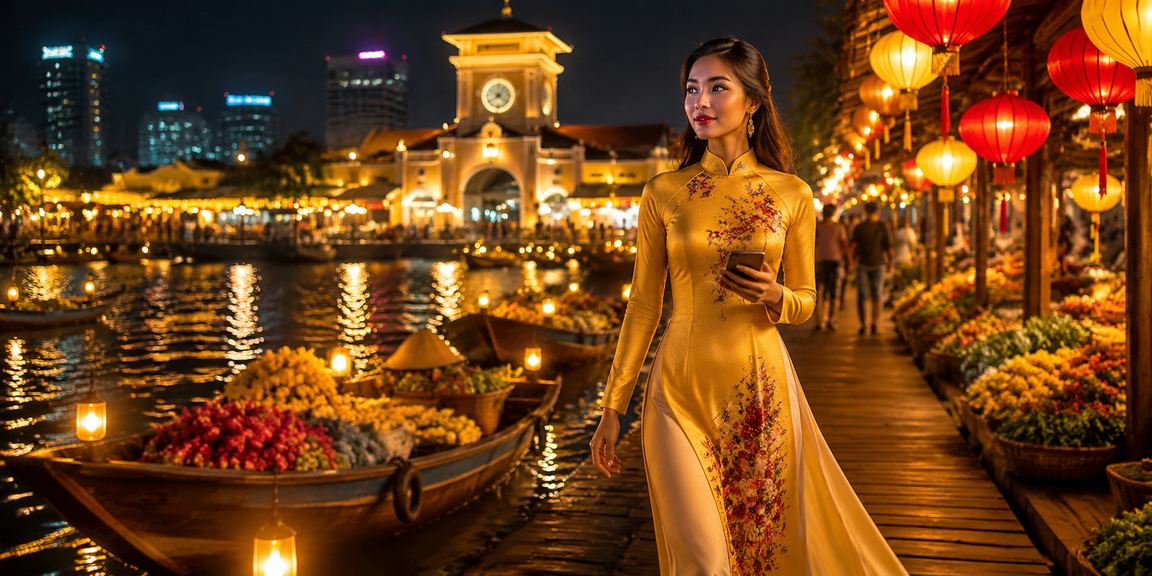 Cảnh đêm sôi động tại Hồ Chí Minh với không khí giải trí casino trực tuyến