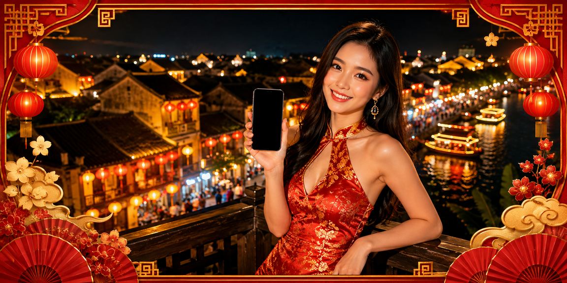 Không gian đêm Hội An lung linh đèn lồng gợi cảm giác may mắn và giải trí trực tuyến