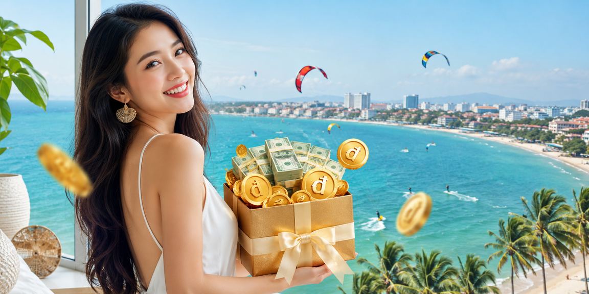 Không gian sòng bài hiện đại Việt Nam với ánh sáng neon đỏ cam, người chơi tập trung theo dõi màn hình